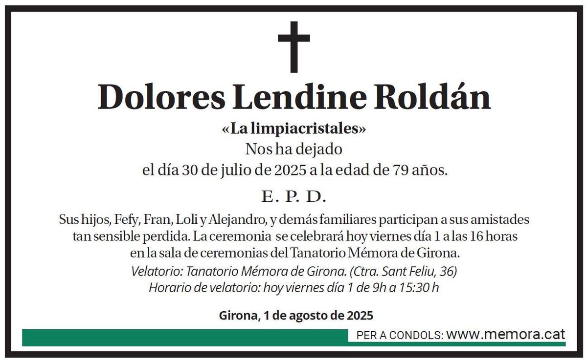 Dolores Lendine Roldán.