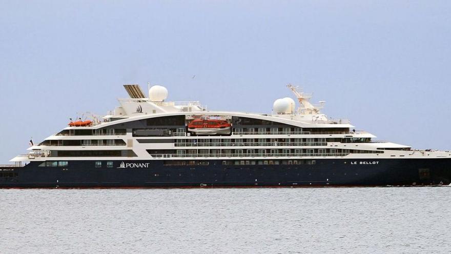 Klein und luxuriös: Das Krezfahrtschiff &quot;Le Bellot&quot; in Palma de Mallorca.