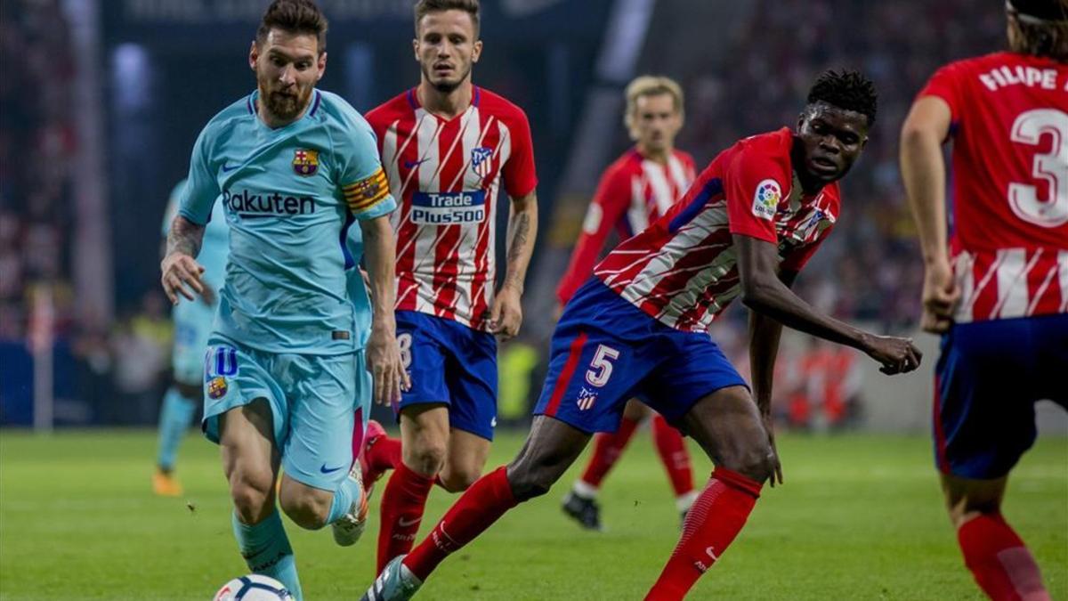 El Atlético - Barça de la primera vuelta acabó con empate a uno