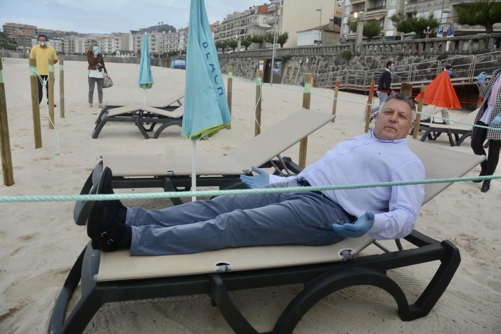 Así se organizará Silgar, la primera playa antiCovid-19 de Galicia