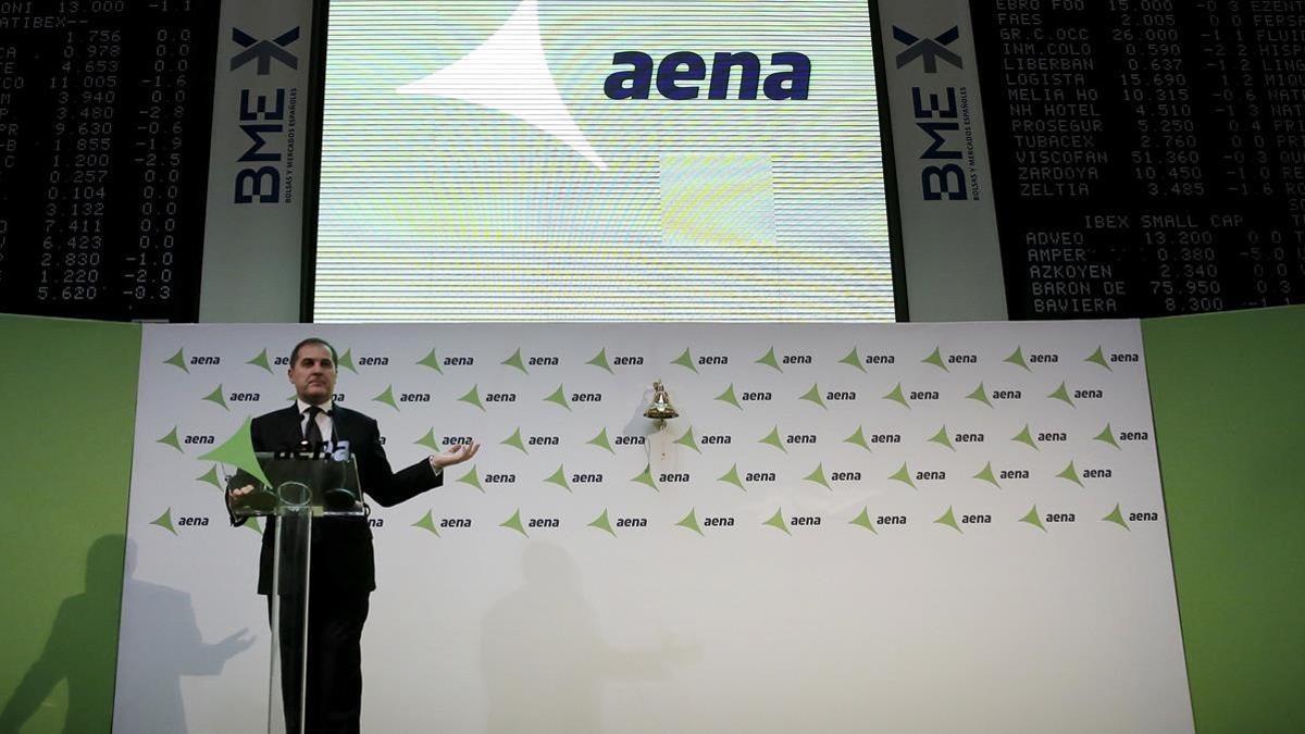 El presidente de Aena, José Manuel Vargas, en un acto en febrero del 2015.