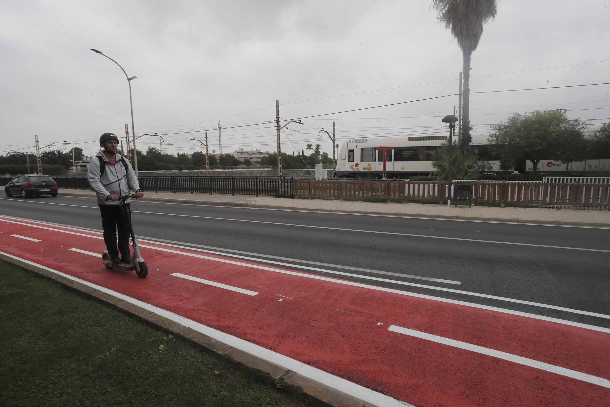 Corrección de las deficiencias del polémico carril bici de Paiporta