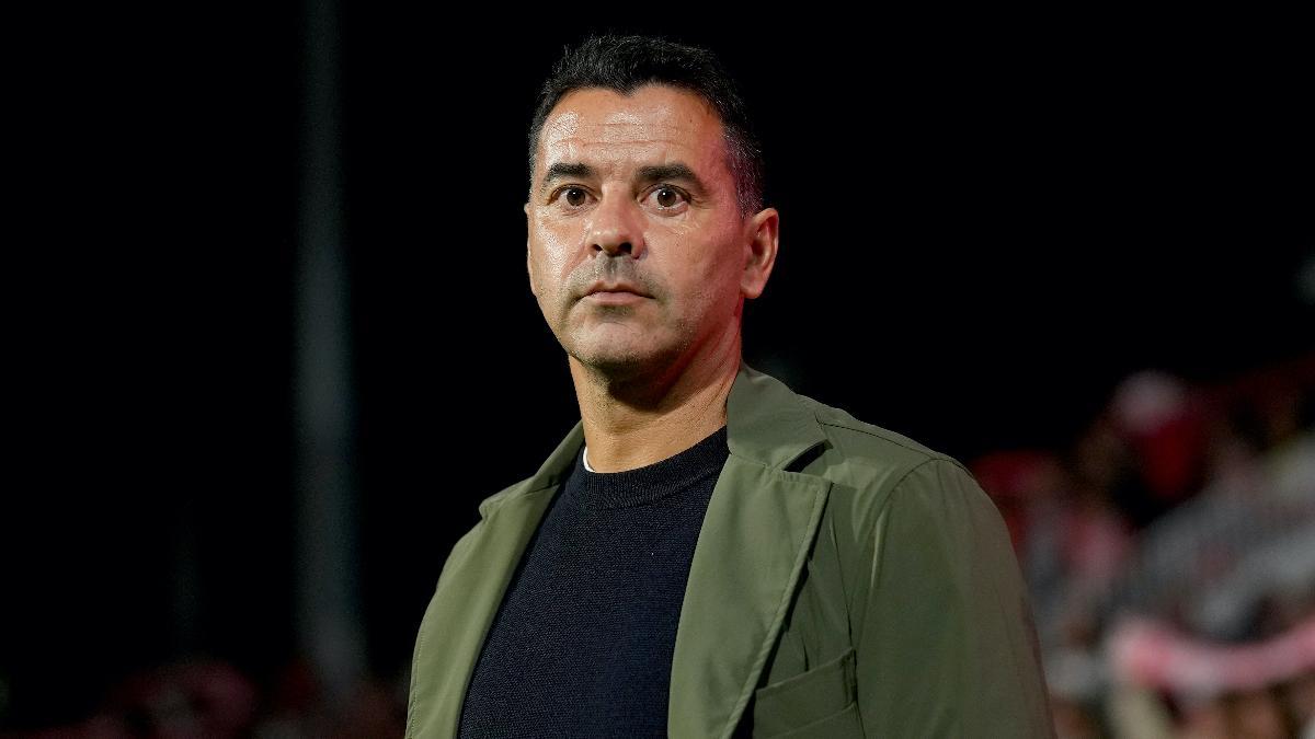 Michel Sáncehz, minutos antes de empezar el partido ante el Celta