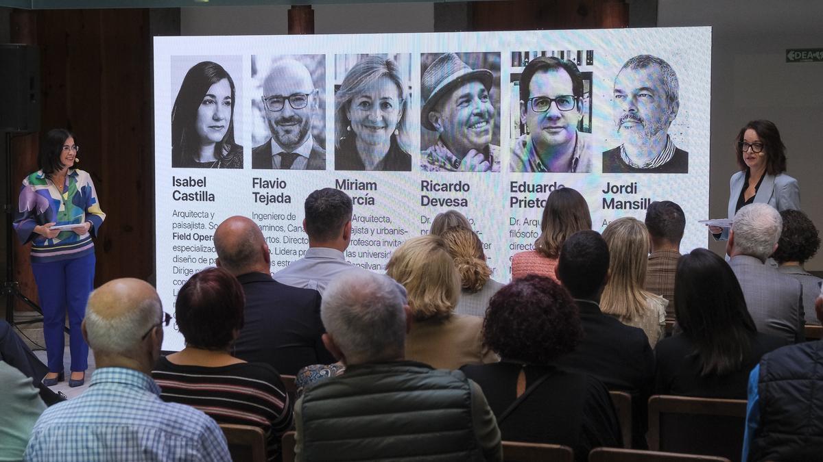 Presentación de anteproyectos finalistas del paseo Guiniguada