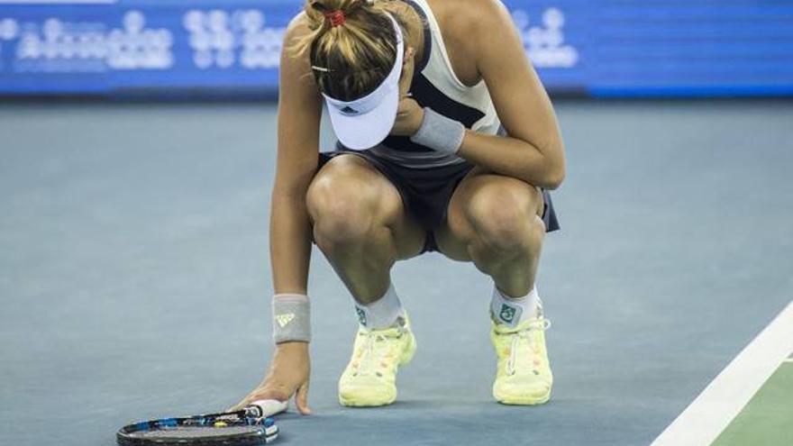 Muguruza abandona la final de Wuhan