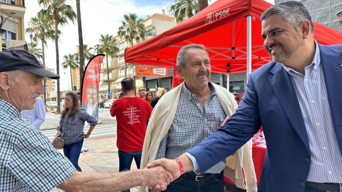Josele González, en el último día de campaña en Mijas. | L.O.