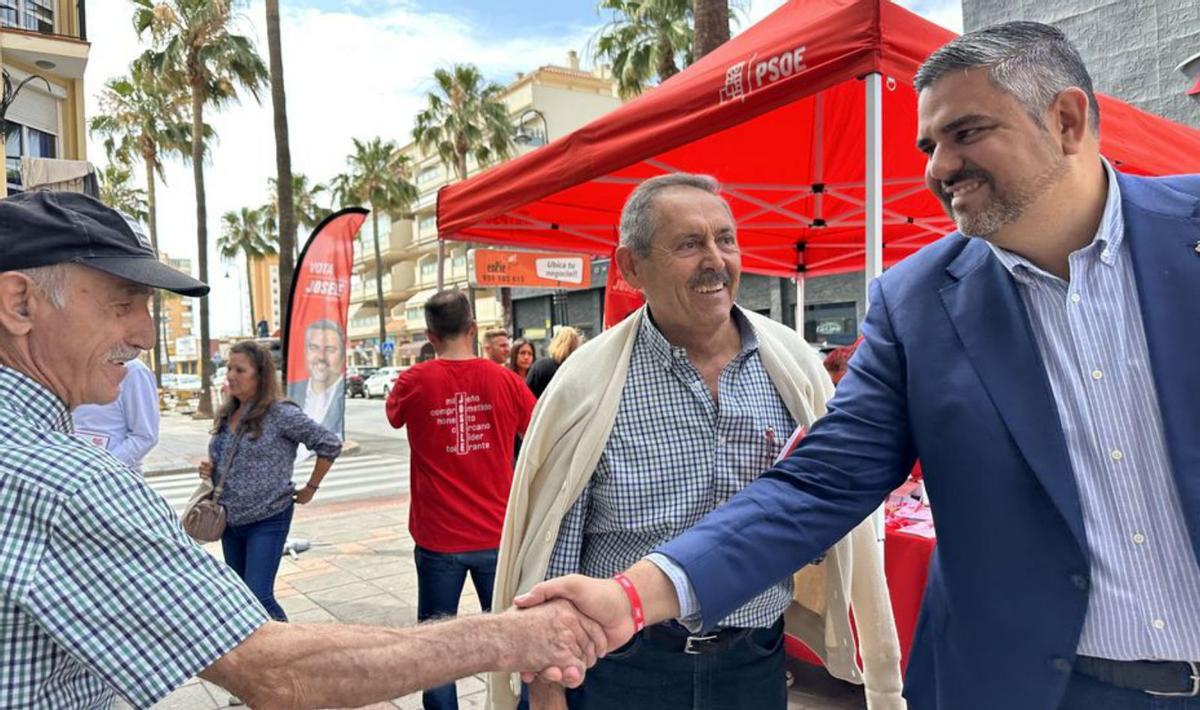 Josele González, en el último día de campaña en Mijas. | L.O.