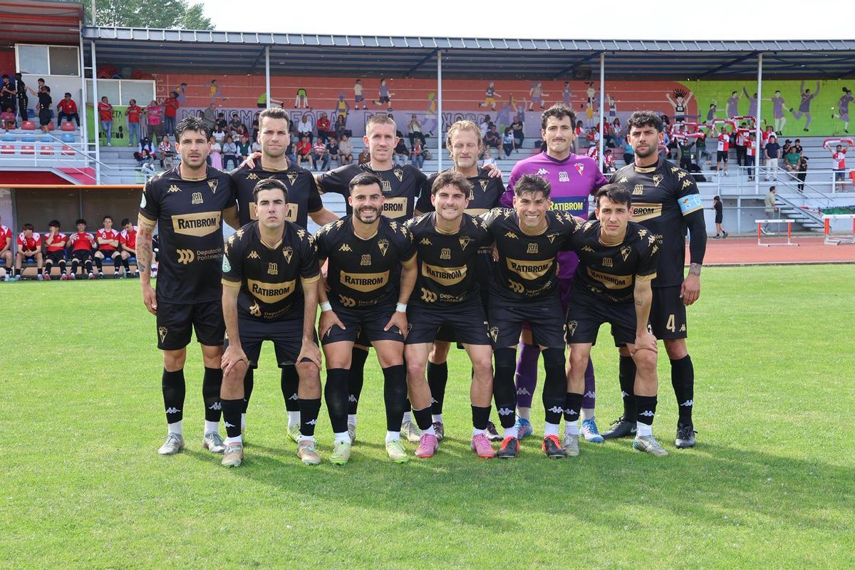 Once inicial presentado por el Arosa esta tarde en Calabagueiros.