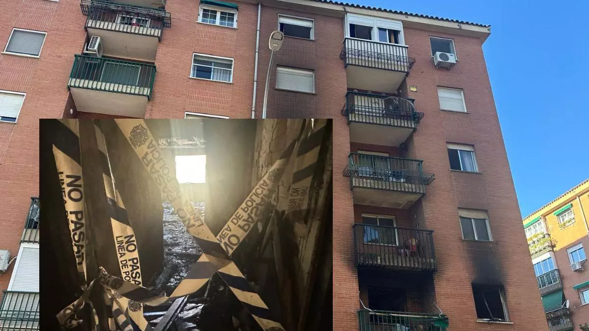 Todo calcinado y con el susto todavía en el cuerpo: entramos en el piso arrasado por el fuego en Toledo