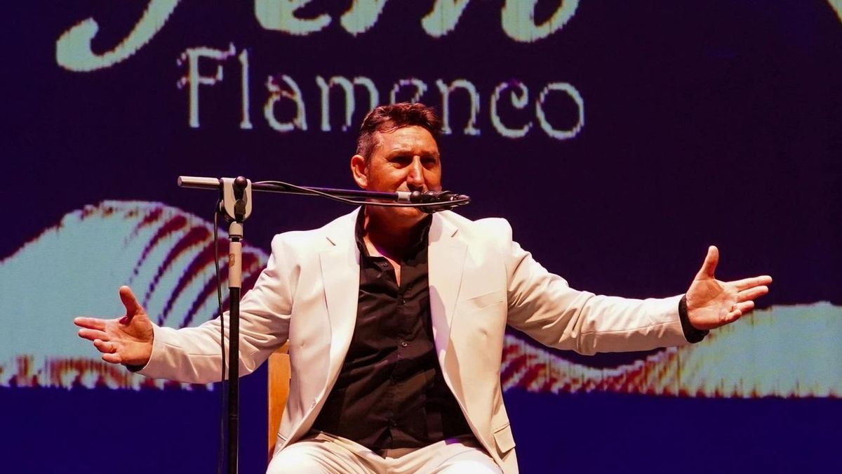 El cantaor pacense, en el festival.