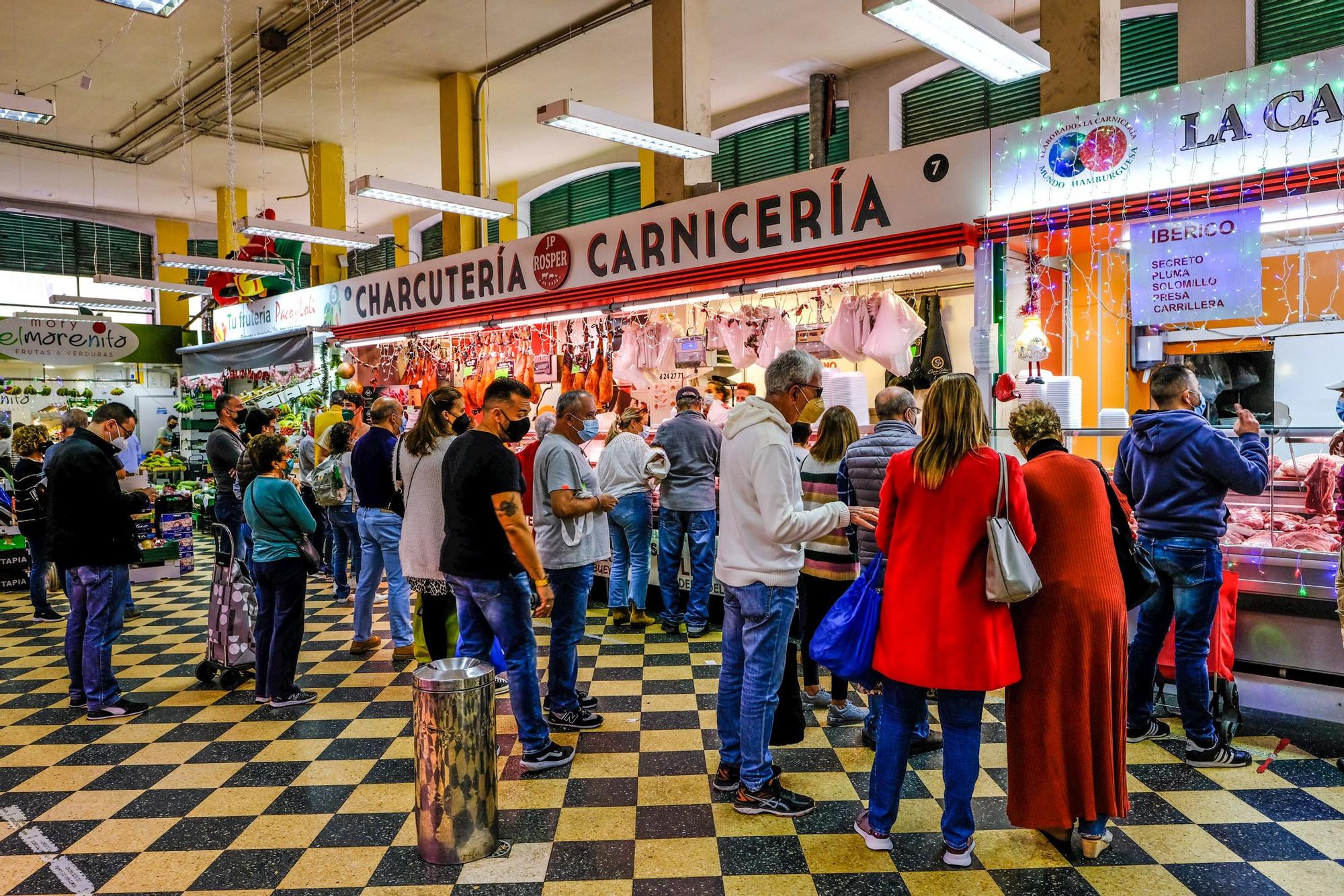 Compras para la cena de Nochebuena en el Mercado Central de Las Palmas de Gran Canaria