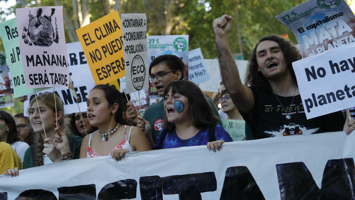 Manifestación en Madrid contra el cambio climático