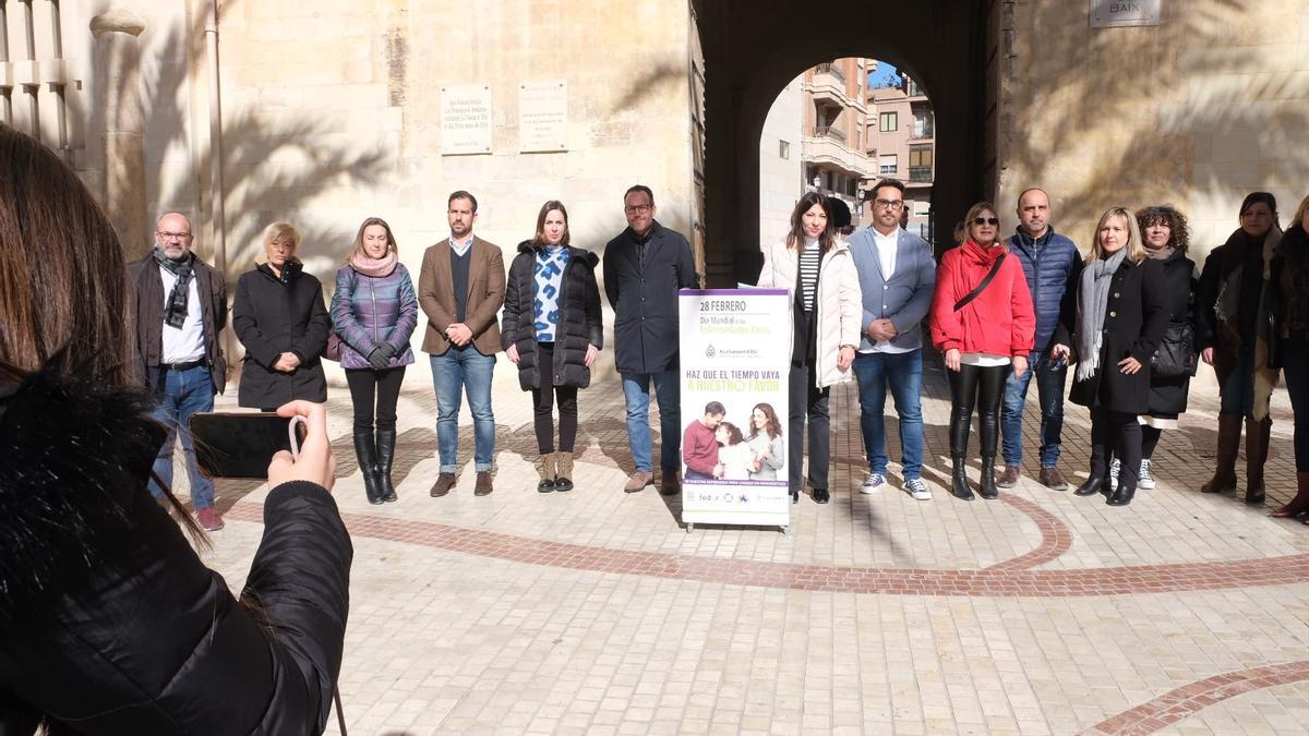 Celebración del Día Internacional de las Enfermedades Raras esta mañana en Elche