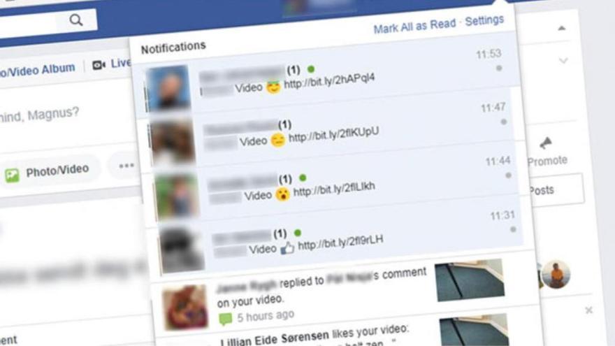 El virus que se propaga por Facebook si te invitan a ver un vídeo