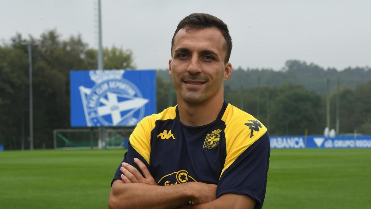 Pablo Valcarce, jugador del Deportivo