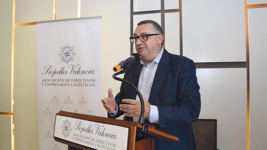 Vicent Llorens en un momento de su intervención.