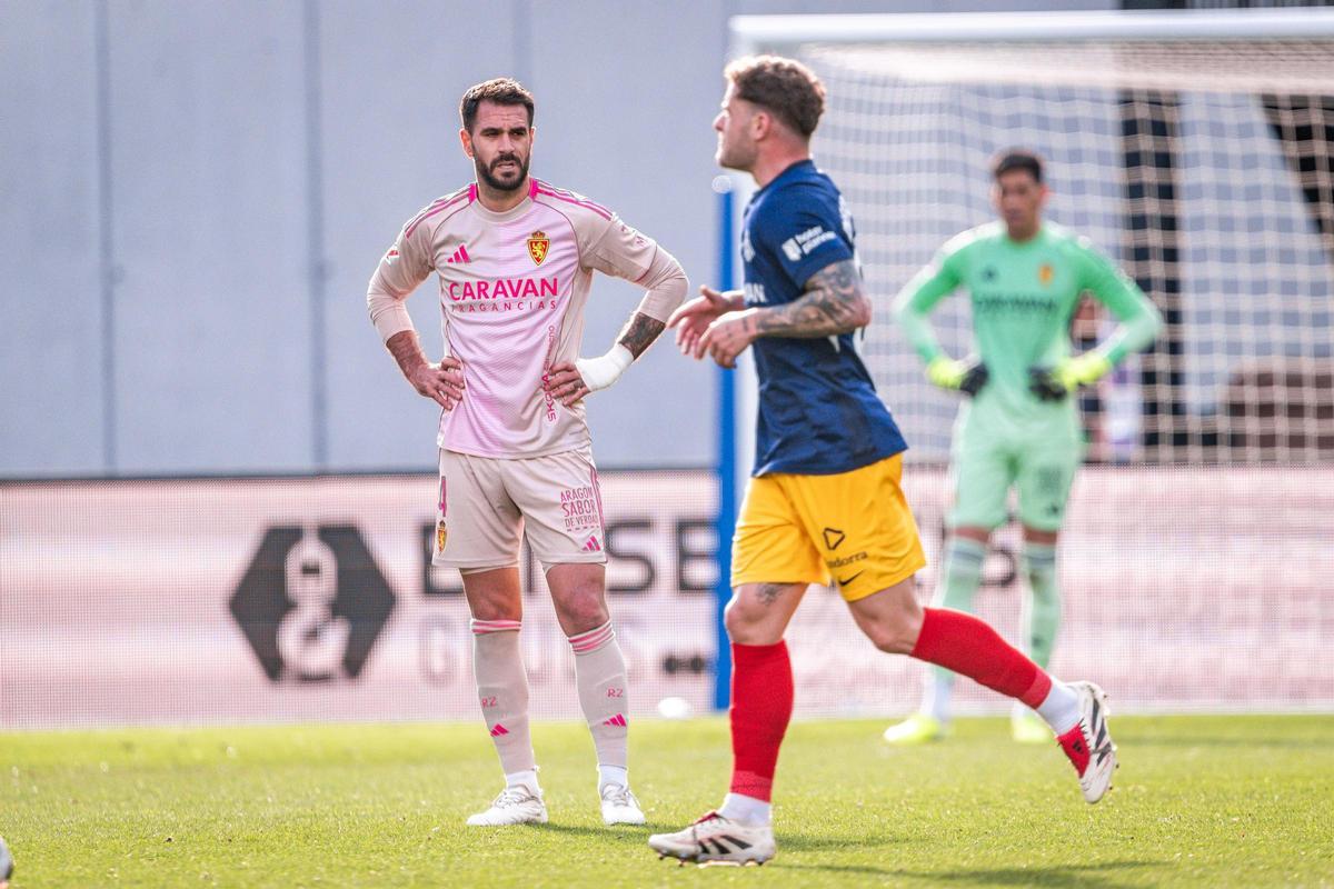 Pablo Insua, durante el partido en Encamp.
