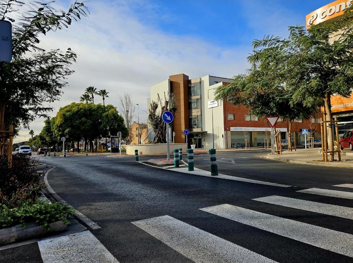 Rotonda de Alaquàs que evita accidentes viales