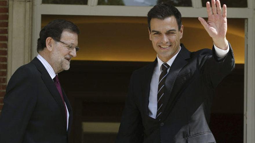 Mariano Rajoy y Pedro Sánchez en un encuentro en La Moncloa.