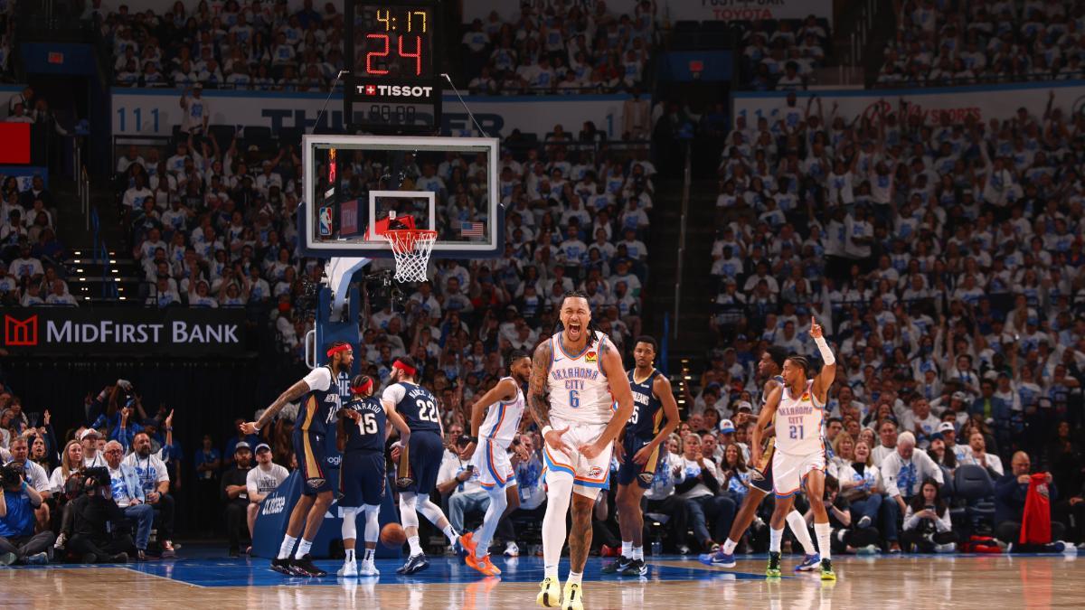 Los Thunder golpean primero en un ajustado partido con los Pelicans