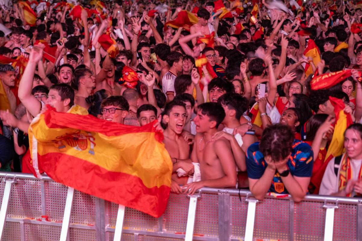 La final del Mundial en Mallorca: La 'fan zone' de España en Son Fusteret