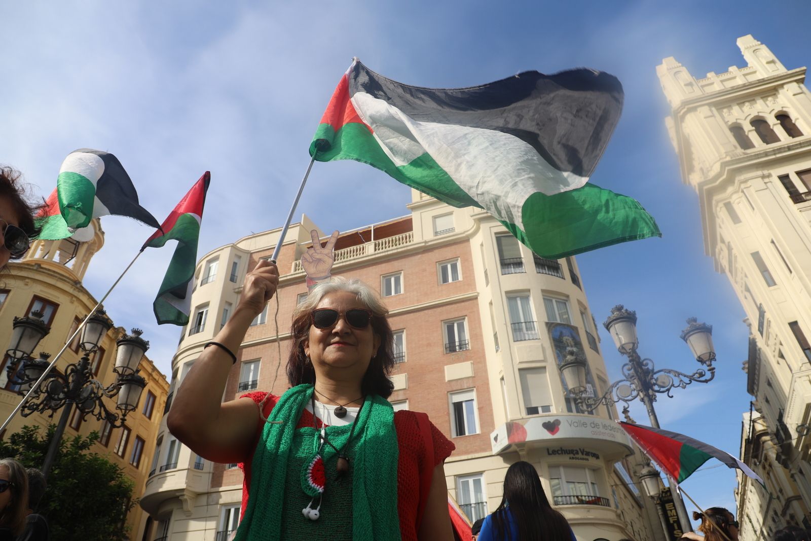 La manifestación estudiantil por Palestina, en imágenes