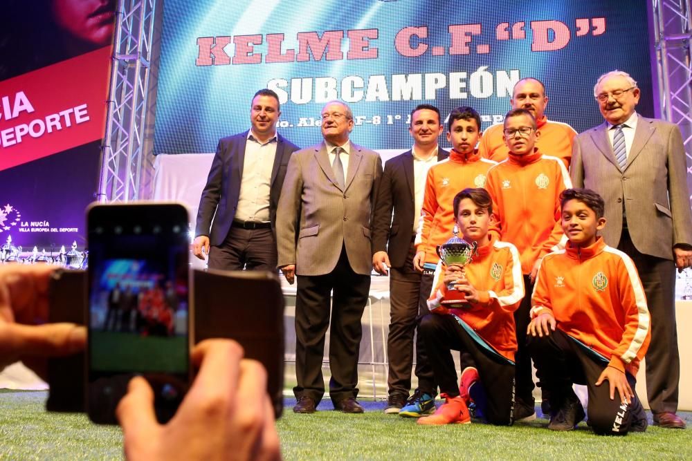 170 equipos premiados en la Gala del Fútbol Base Provincial en La Nucía