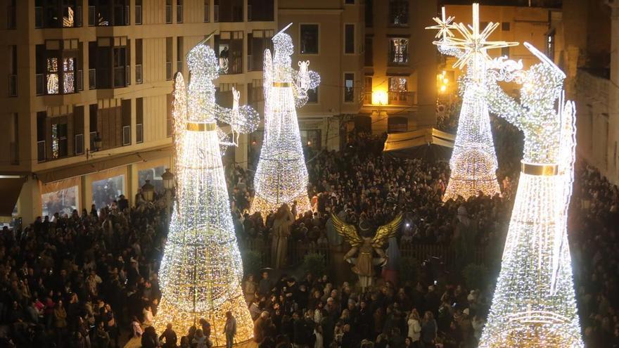 Así ha sido el encendido de luces de Navidad en Elche