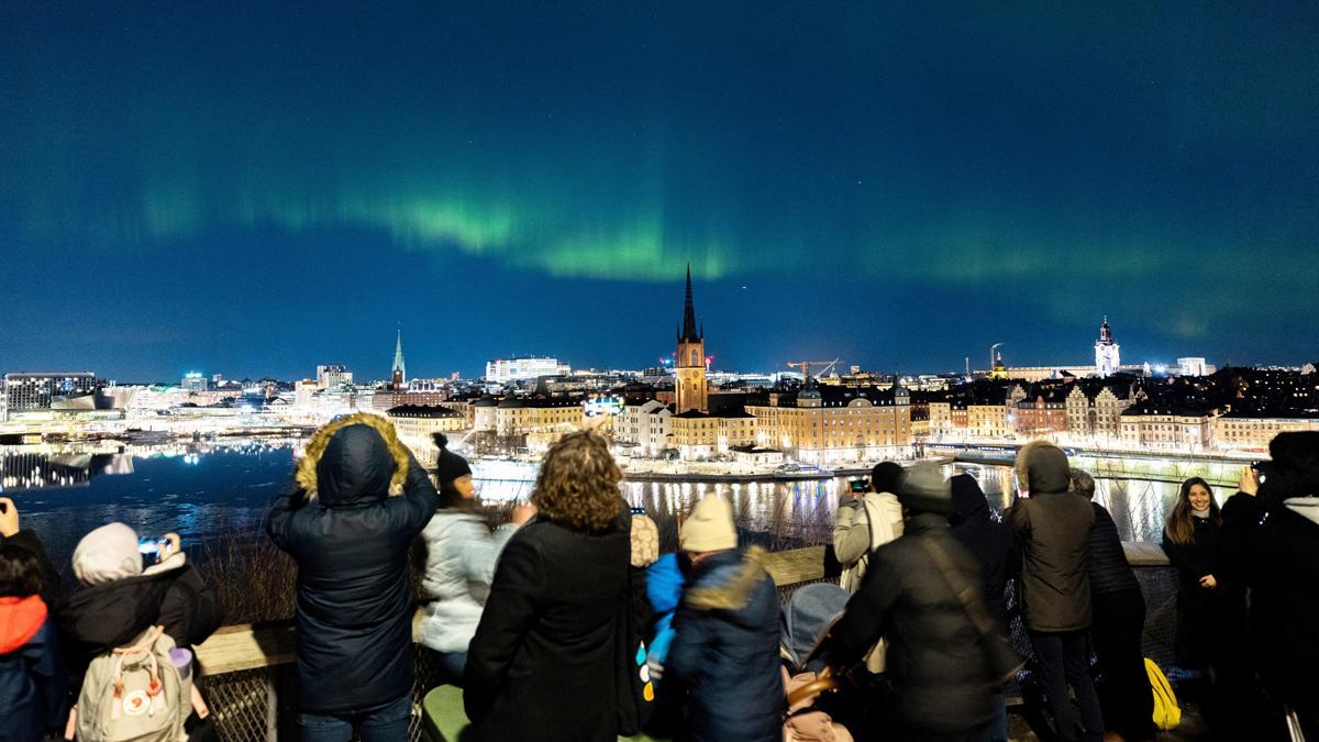 Aurora boreal en Estocolmo