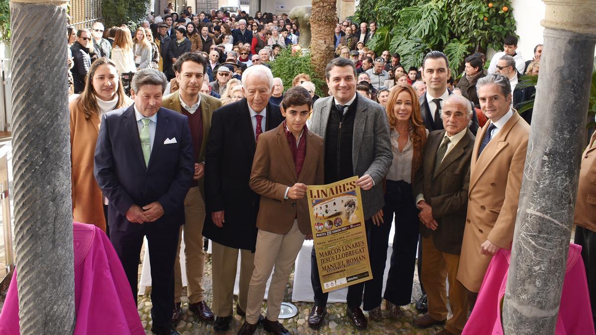 Presentación del cartel de la novillada con picadores de Manuel Román que se celebrará en Linares.