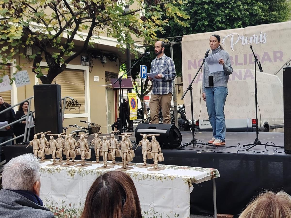 Entrega de los 'Premis no obligar la dana', este sábado en Ruzafa.