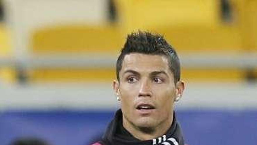 Cristiano Ronaldo, ayer. // Efe