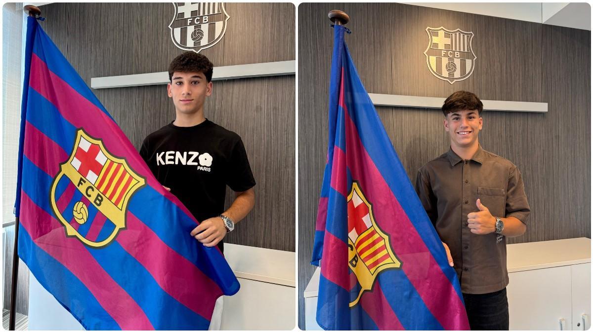 Joan Inglés y Raúl Expósito continuarán en la cantera del Barça