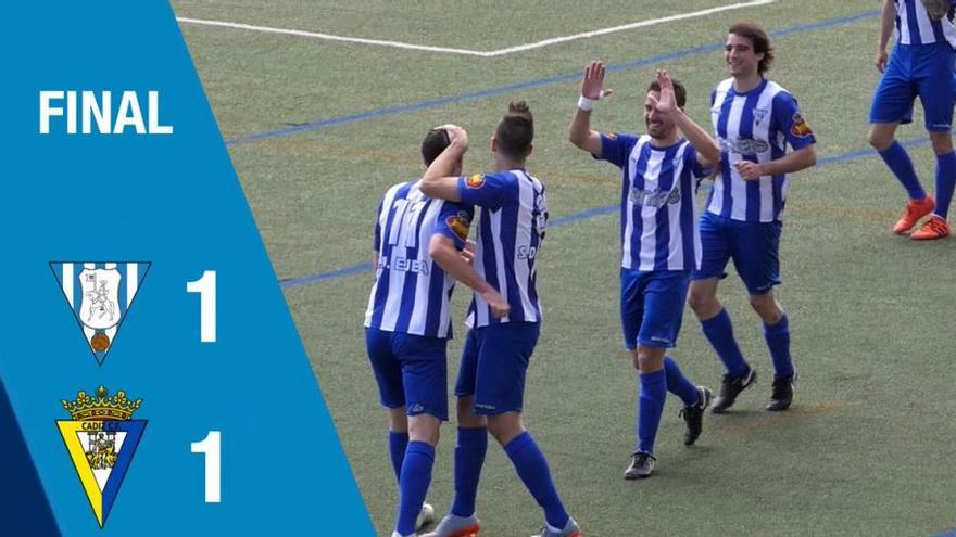 El Ejea empata contra el Cádiz B (1-1)