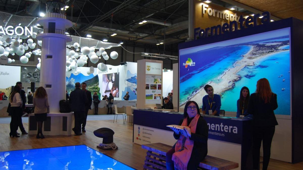 Mostrador de Formentera en el estand de Fitur en la feria de 2020. | M. TORRES