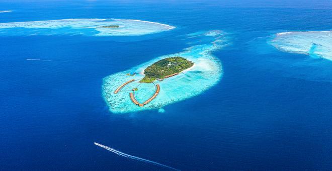 Lugares en peligro - Vista aerea maldivas