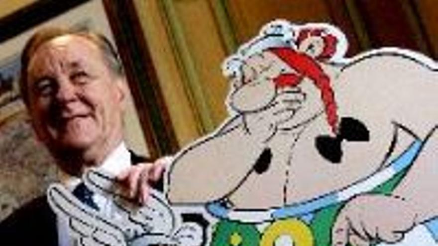 Uderzo presenta la última aventura de Astérix y de su tropa gala