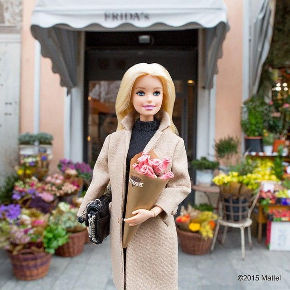 Barbie y las flores