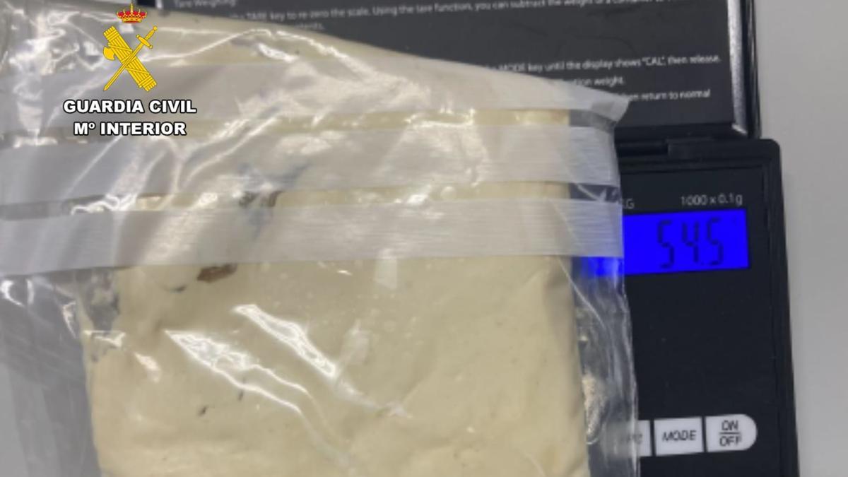 Speed incautado en la operación.