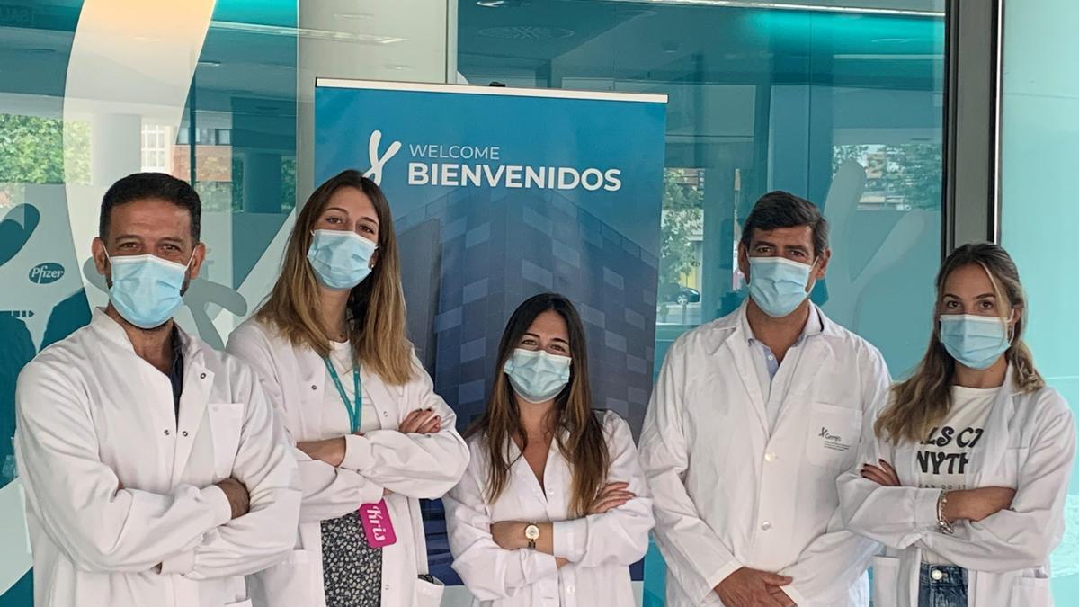 Parte del equipo de investigadores.