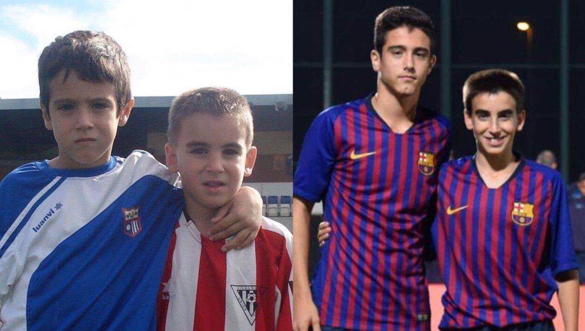 Ángel y Raúl, los primos Alarcón del Barça