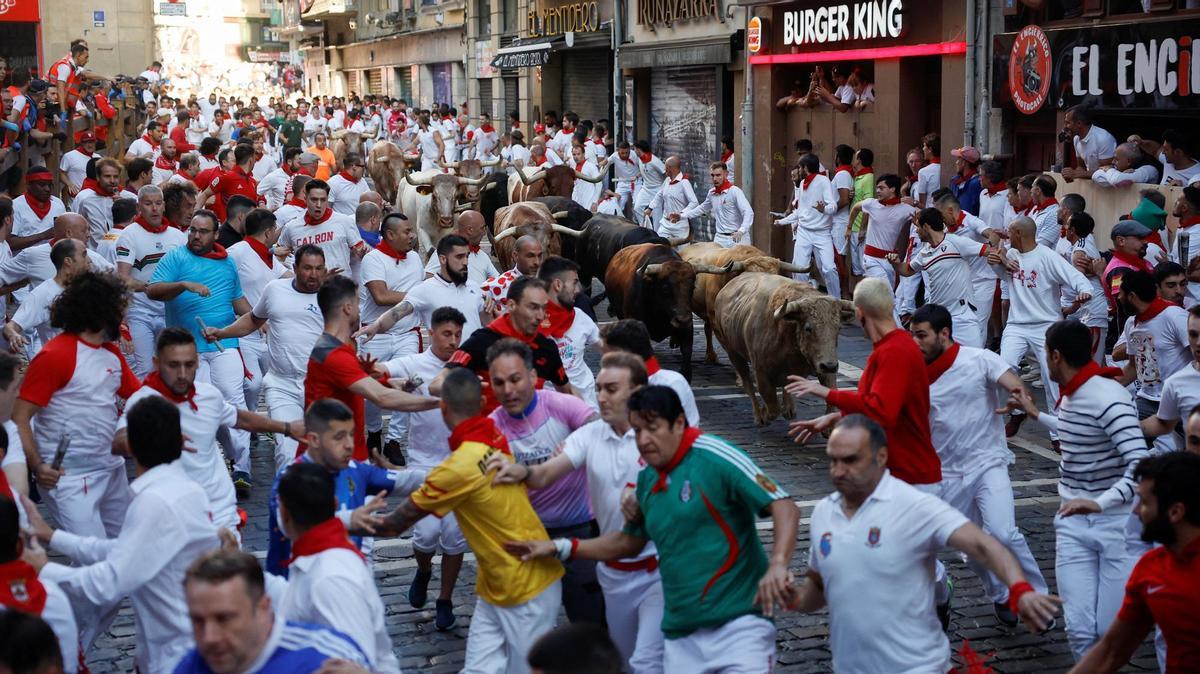 Primer encierro dels Sanfermins.