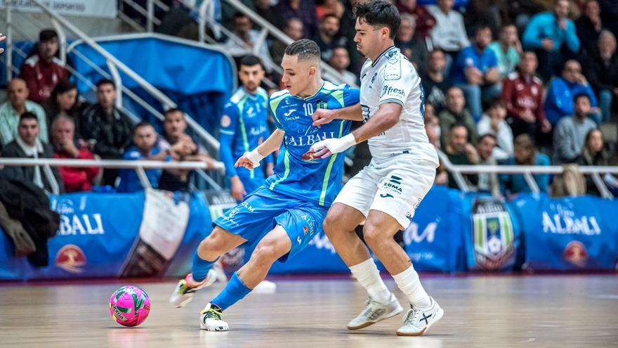 Un lance del partido disputado en Valdepeñas en el que el Alzira FS no pudo sumar.