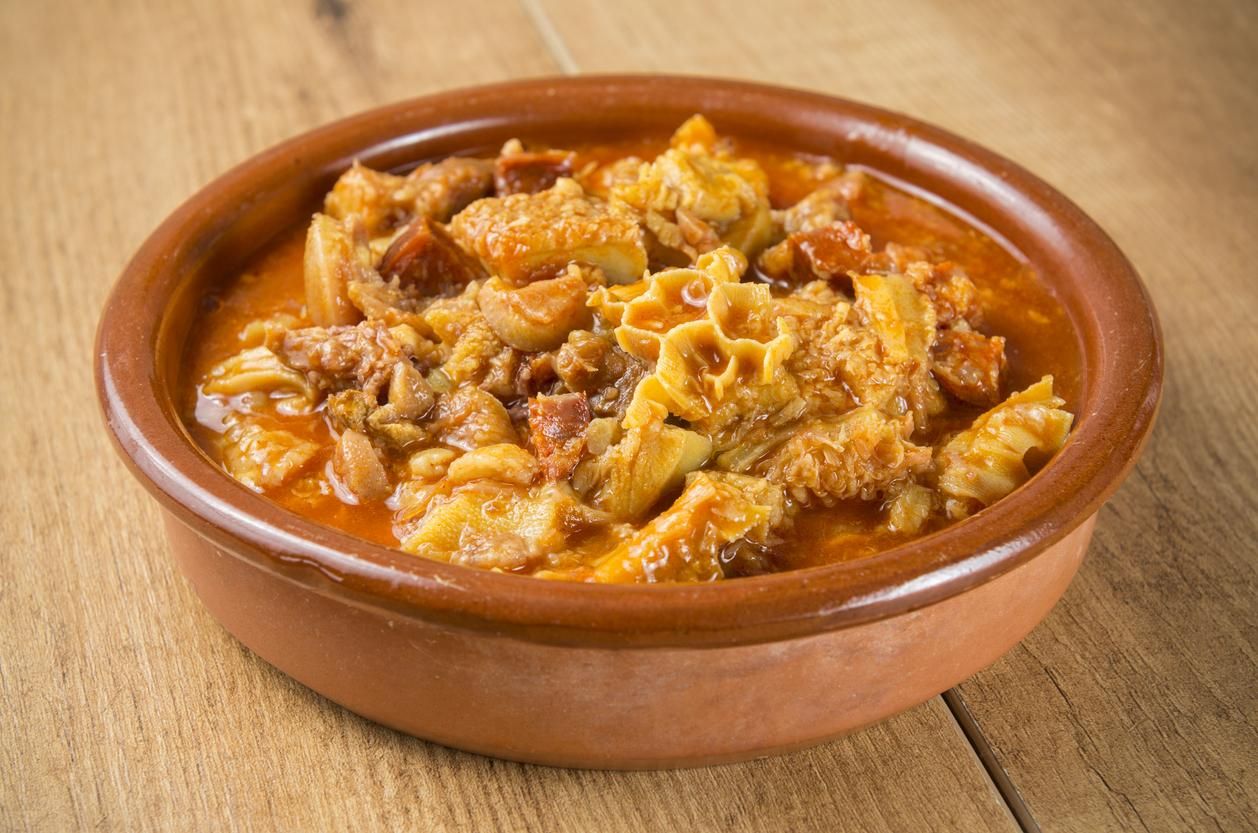 Plato de callos a la madrileña.