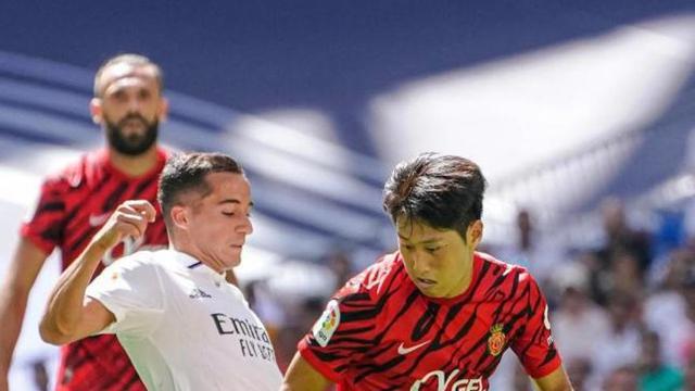 Kangin, en el partido de esta temporada en el Bernabéu. | REAL MALLORCA