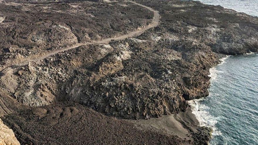 Costas denuncia e intenta paralizar la obra de la tubería sobre la fajana del Valle de La Palma