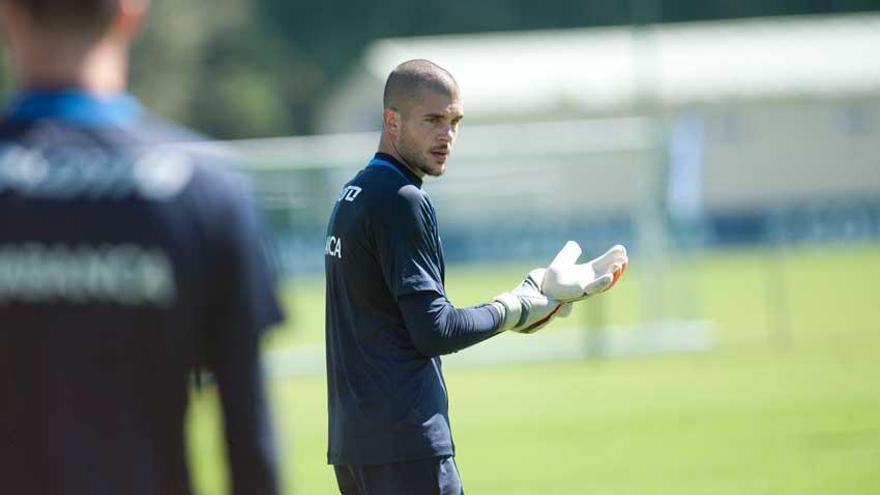 Rubén Martínez durante un entrenamiento.