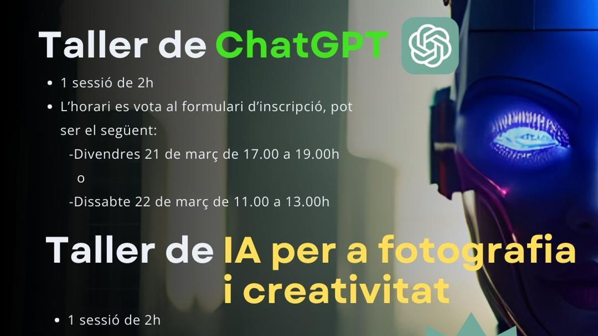 Xàtiva lanza dos talleres gratuitos sobre ChatGPT e inteligencia artificial para fotografía y creatividad