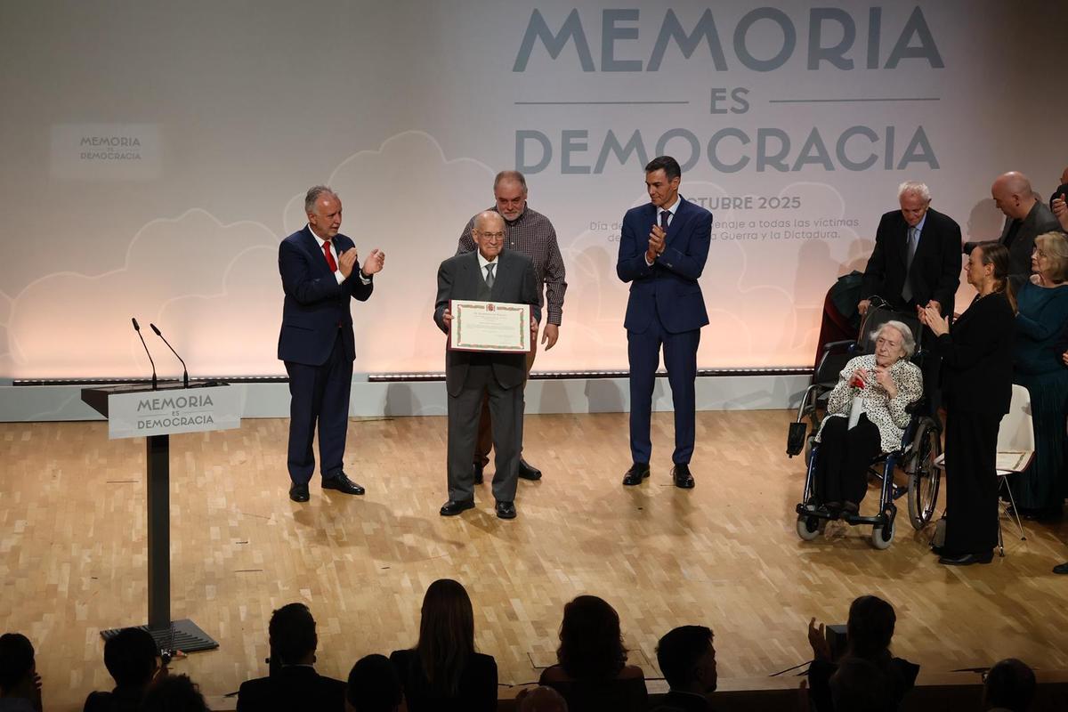 Un momento del homenaje.