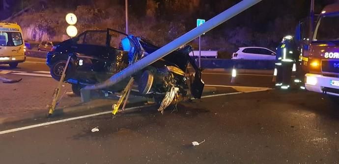 Aparatoso accidente en La Palma